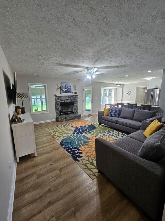 Living Room (gas fireplace) - 6483 Gaddis Dr