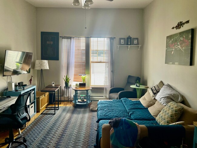 Living Room with Furniture - 134 Morris St