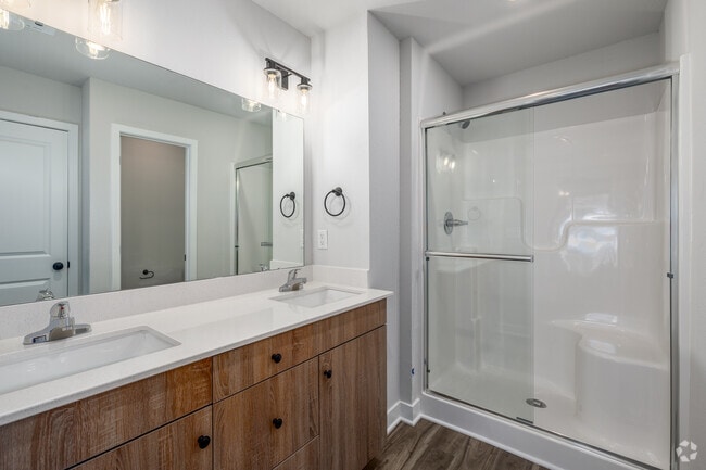 2BR, 2.5BA - Havenwood - Primary Bathroom - Rustic Heights
