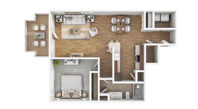 841 pies cuadrados - Grayhawk Apartments