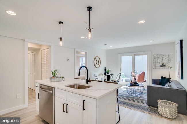 Kitchen & Living Room (Staged) - 5012 2nd St NW