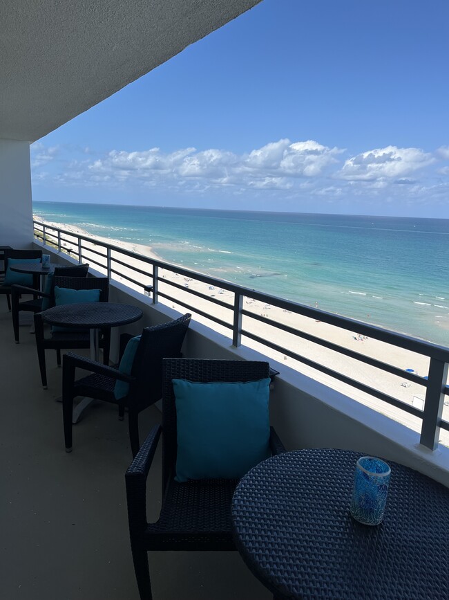 Entertain on this Huge Balcony over the Atlantic - 5555 Collins Ave