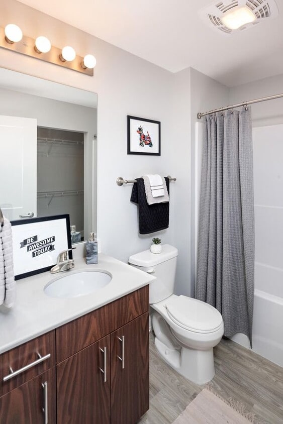 Private bathroom with walk-in closet - 4501 Centre Ave