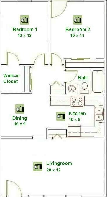 2BR/1BA - Harrison Ave