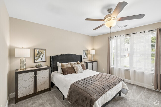 Jackson 2BR, 2BA - 1,334SF - Primary Bedroom - Millsprings Townhomes