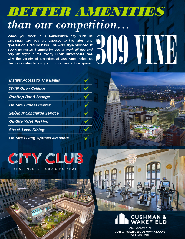 ¿Por qué elegir 309? - CBD Cincinnati Apartments