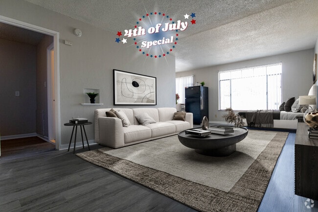 Studio - Living Area - The Capri Apartments