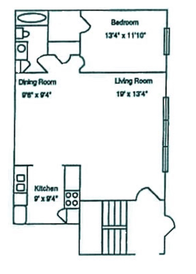 Plano de planta - West Gate Terrace