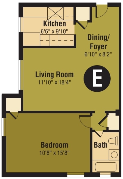 1BR/1BA - Green Park Sussex Apartments