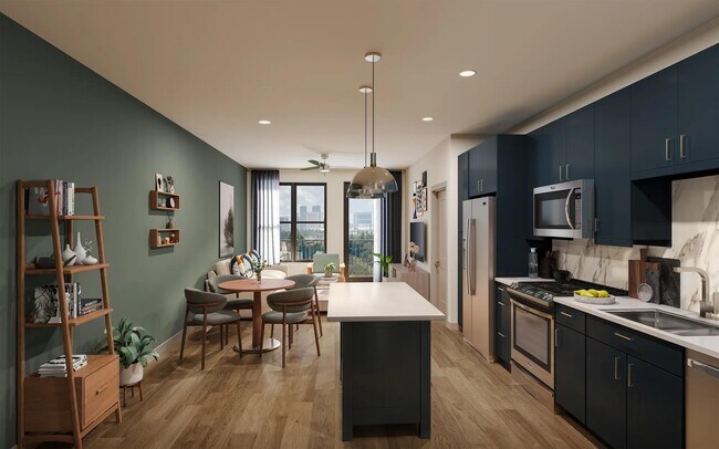 Amplios apartamentos tipo estudio, de 1, 2 y 3 habitaciones en Atlanta, Georgia, con apartamentos selectos que ofrecen balcones privados. - Modera Westside Trail