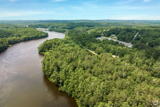 The Androscoggin Woods Trail runs alongside the scenic Androscoggin River in Topsham.