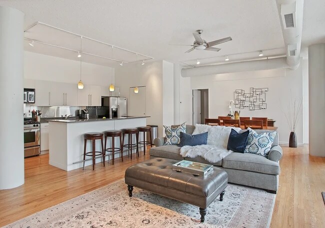 Living Room - 939 W Huron St Apartment