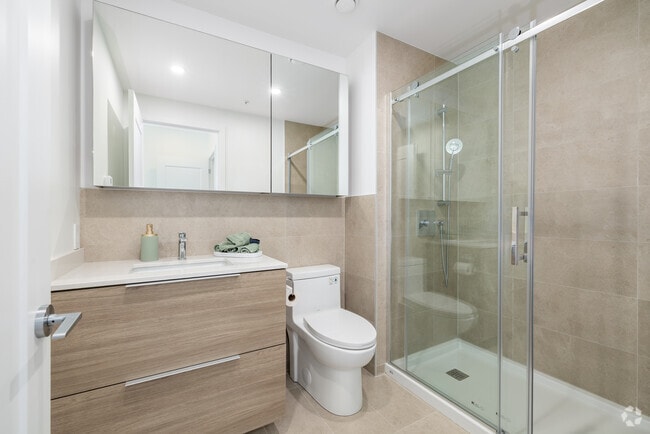 2 chambres, 2 salles de bain - 969 pi² - Deuxième salle de bain - Elora MTL
