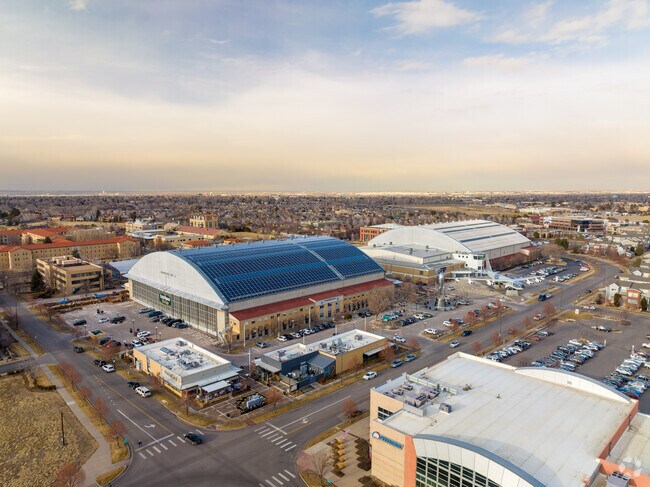 Lowry is oriented around the historic hangers - repurposed into community gems.