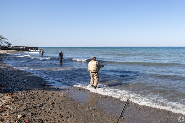 Residents love lakefront activities like fishing.