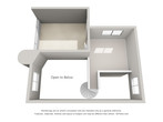 1BR 1BA plus loft - Plan D