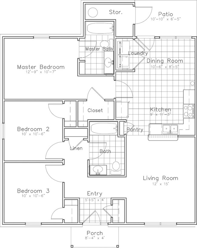 3BR/2BA - Beaufort Manor Apartments