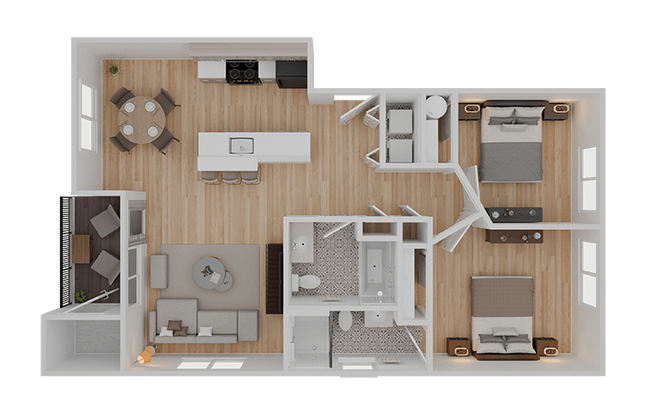 Plano de planta - Eastpark Apartment Homes
