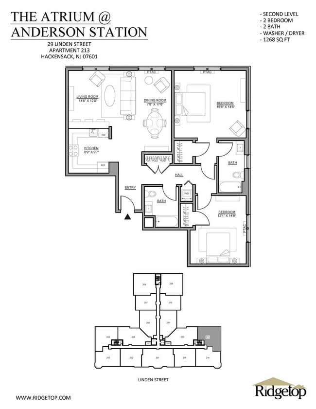 Interior Photo - The Atrium @ Anderson Station: In-Unit Washer & Dryer, Cold Water Included, Fitness Center, and C...