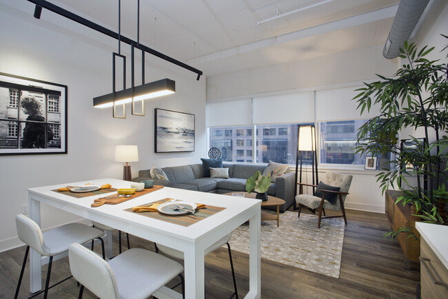 Open Living/Dining in Model 305 - 1 Martine at City Square