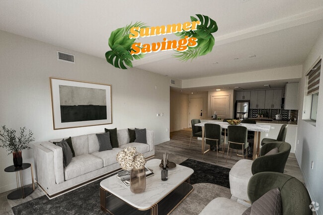 2 BR, 2 BA - Living Room (La Brea) - Legacy Tamarind