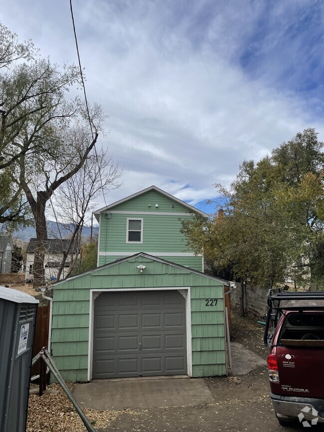 rear of house garage side - 227 N El Paso St