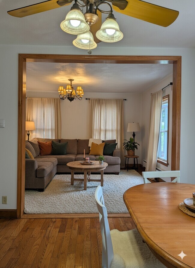 Sala de estar ambientada con IA - 1291 Main St