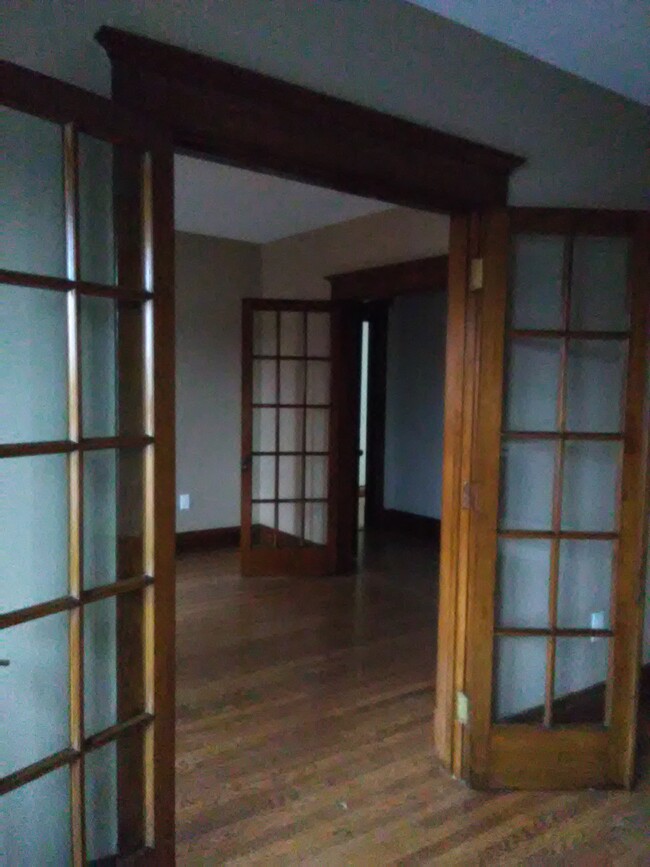 original beautiful french doors, hardwood floors and woodwork - 3210 Main St