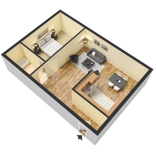 Executive Towers and Gardens – One Bedroom (Gardens)