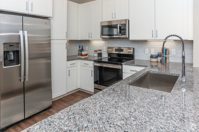 1BR, 1BA - 703SF - A1 - Kitchen - One90 Frankford