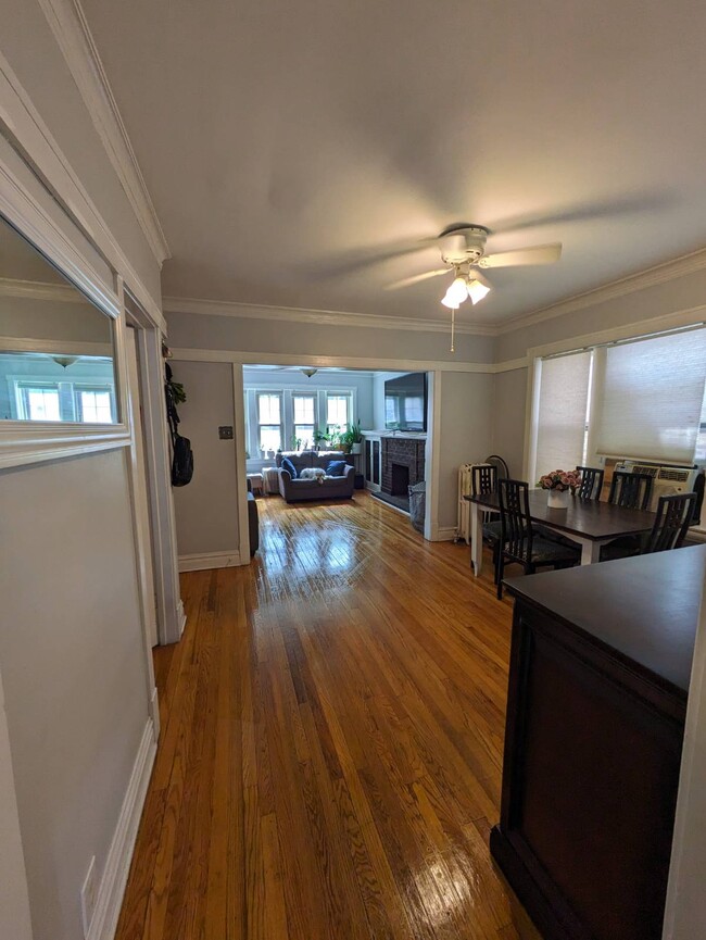 dining room + living room - 3824 N Sawyer Ave