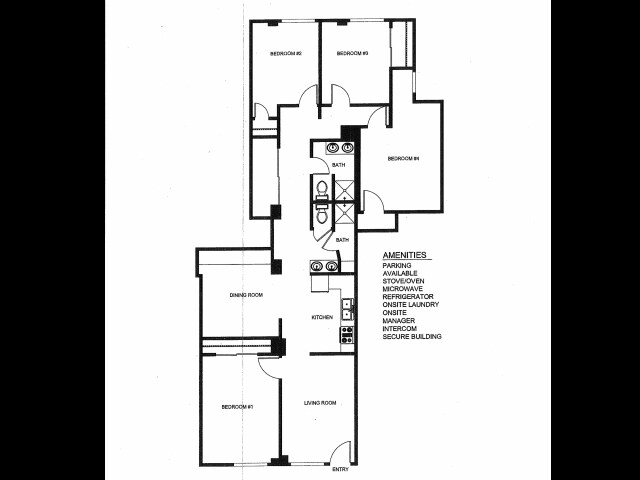 4BD/2BA - Forde Apartments
