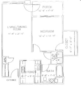 1BR/1BA - Sedgemeadow Senior Housing