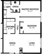 Two Bedroom One Bathroom M