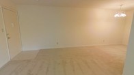 This single-floor space presents a straightforward and functional layout with a clean, move-in-ready aesthetic. The interior is characterized by neutral, light-toned walls that create a bright and airy atmosphere throughout. Soft wall-to-wall carpeting covers the floors, adding warmth and comfort underfoot while contributing to the overall understated palette of the space. The open layout of the main room offers generous proportions, providing flexibility for a variety of furniture arrangements and uses. Standard electrical outlets are positioned along the walls, ensuring practical utility throughout. The smooth, uniform walls and simple trim details give the space a clean architectural finish that serves as a blank canvas for personalization. Natural light filters into the room, enhancing the sense of openness. The overall ambiance is calm and neutral, making it well-suited for a wide range of occupants and purposes. With its straightforward design and well-maintained interior, this space offers a solid foundation for those looking to bring their own style and vision to a versatile, single-level environment.