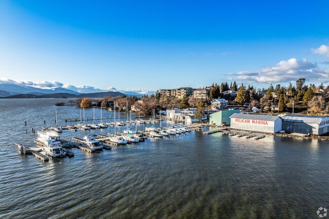 The Pelican Marina houses many sailboats and recreational boats in Klamath Falls.