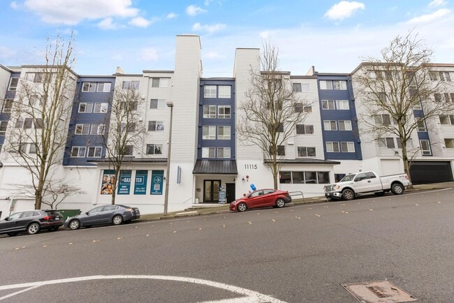 The Baxter sits on NE 2nd Street, close to downtown Bellevue shops and transit. - The Baxter