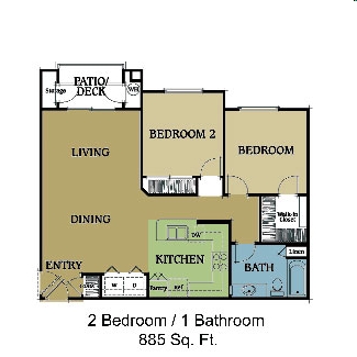 2BR/1BA - Terracina at Park Meadows