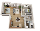 Brownstones One Bedroom w/Den