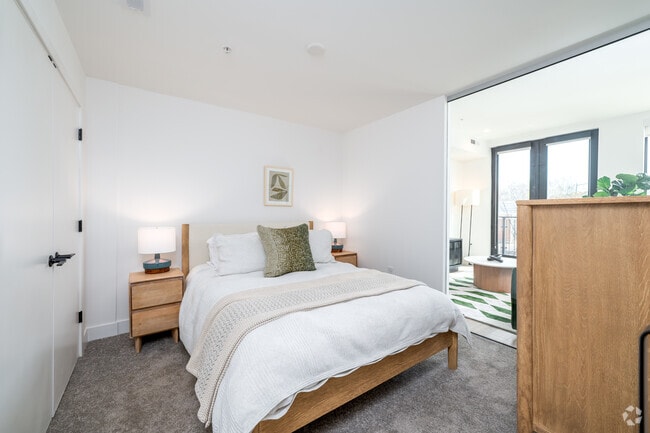 1BR, 1BA – 546SF - Bedroom - Bonsai Apartments