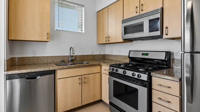Kitchen with Stainless Steel Appliances - Hikari