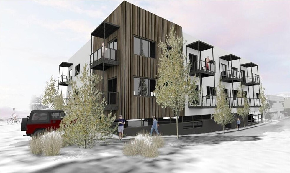 Mock-up of outside facade - 557 Oppenheimer Dr