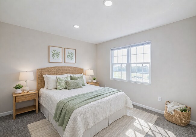 Dormitorio sereno con luz natural - Blue Ridge Luxury Townhomes