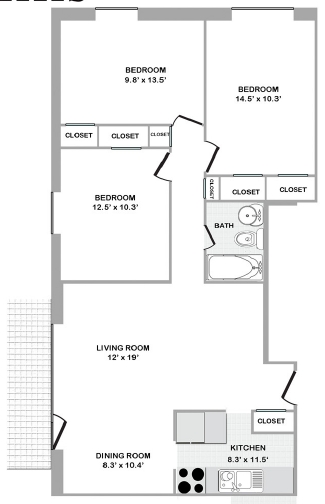 3BR/1BA - 1264 York Mills