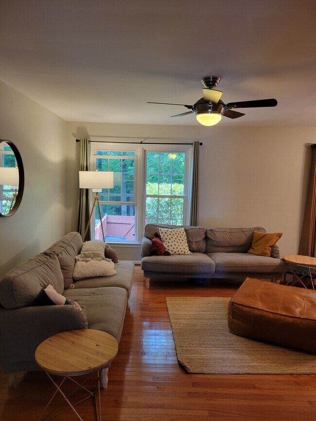 Living room with hardwood floors - 9624 Masterworks Dr