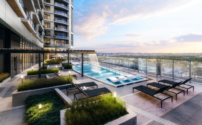 Pool and Sundeck with Stunning Mountain Views - The Parson