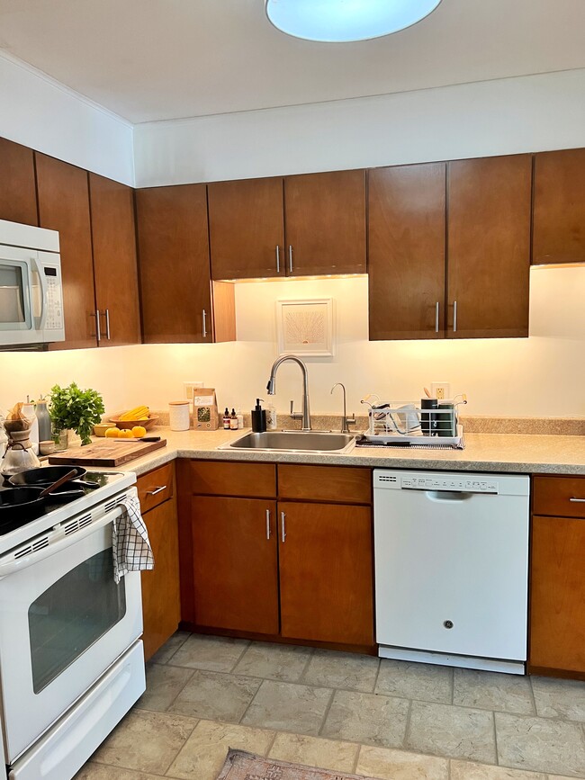 kitchen; electric stove, microwave, dish washer - 193 Ledgewood Cir