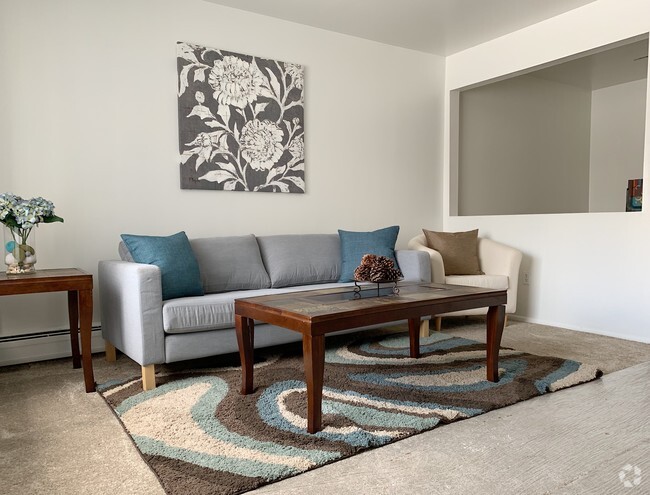 Model Unit Living Room - Cornerstone Townhomes