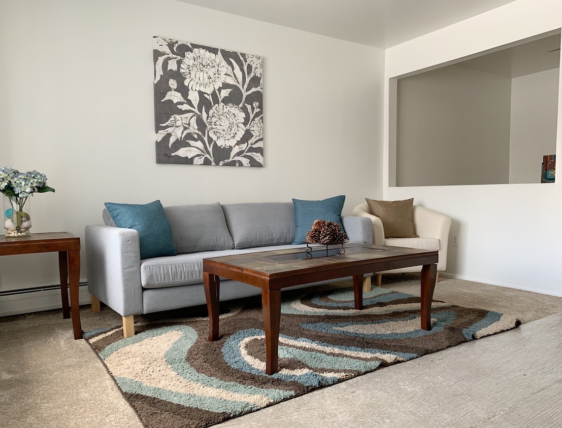 Model Unit Living Room - Cornerstone Townhomes