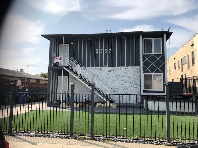 front of our building - 2537 2nd Ave